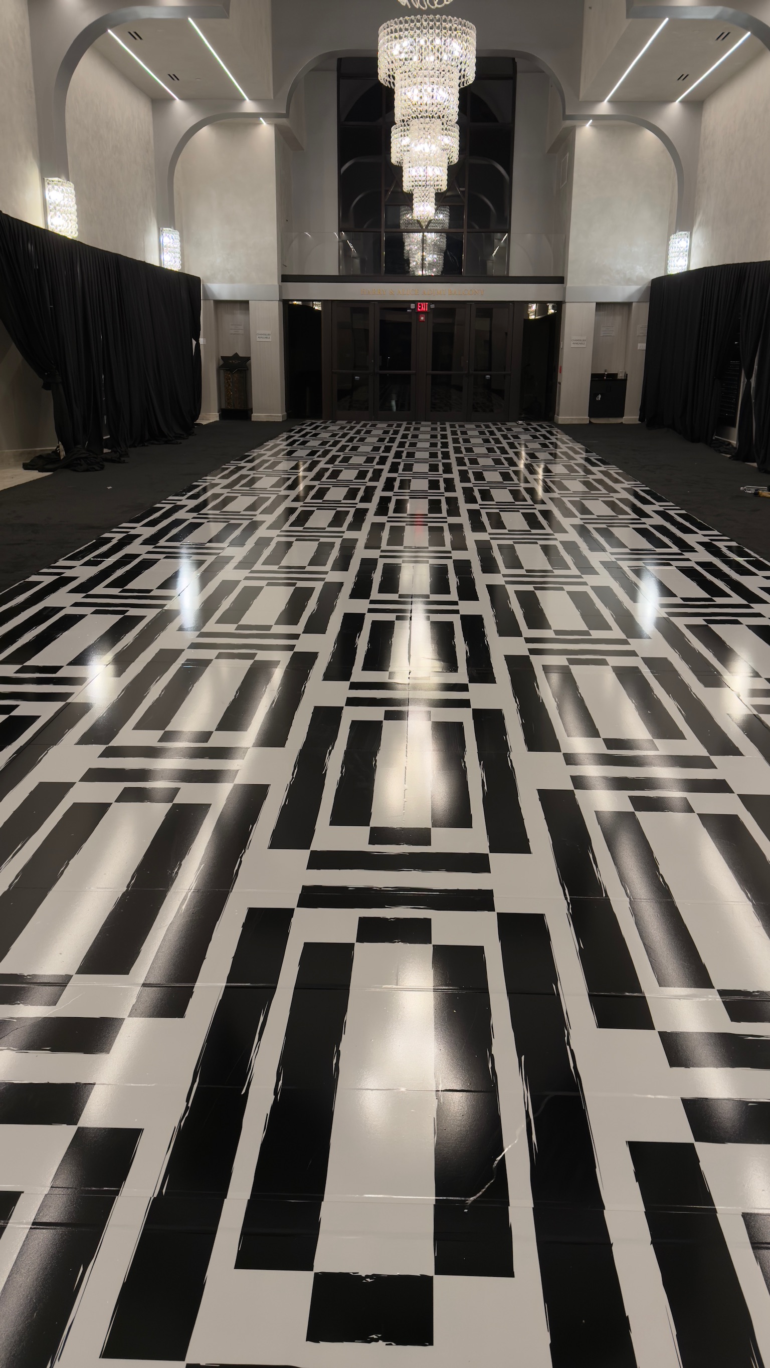 Event flooring installation