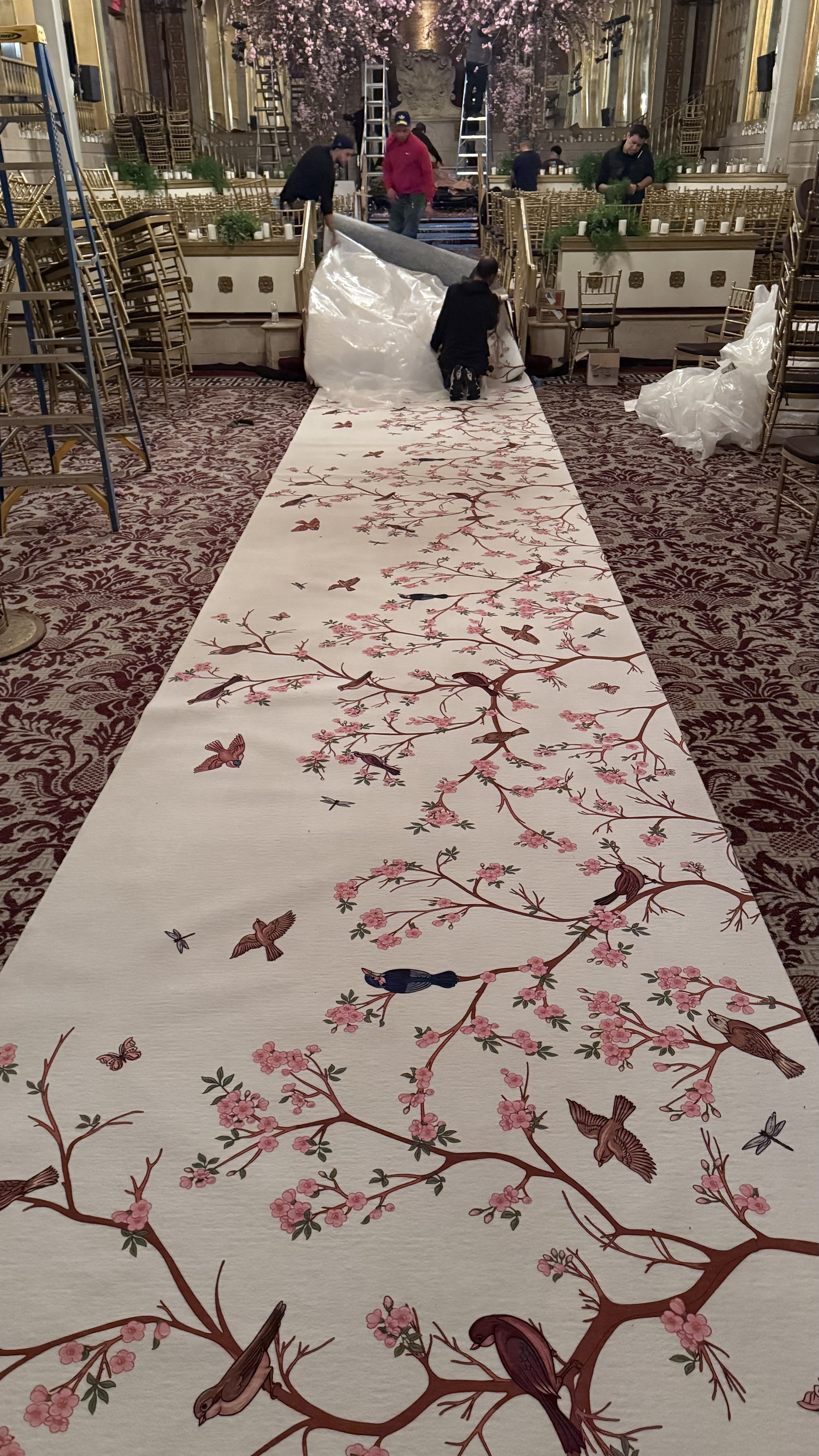 Event flooring installation